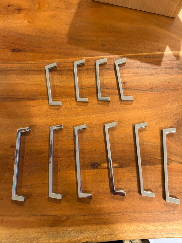 NEW Chrome Door/Dress Pull Handles (10 Total) in Hardware, Nails & Screws in Dartmouth