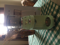 pastel green or black Smeg coffee grinders for sale