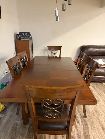 7-Piece Extendable Dining Table Set, View more