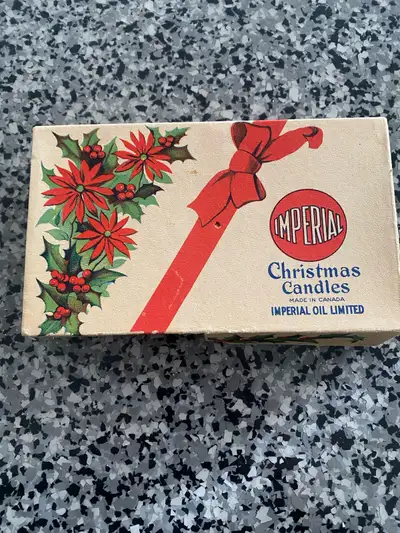 Vintage Imperial oil limited Christmas candles. $10