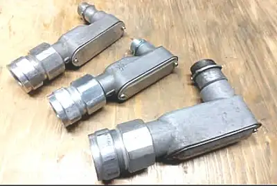 Teck Cable & Rigid LB Connectors 6PC: 3 Teck Connectors -880-1.210 jacket dia -880-1.210 jacket dia...