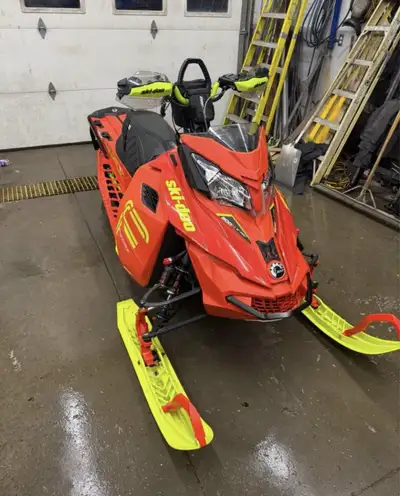 2016 Skidoo Freeride 146x2” track Hand Guards Back Seat Bag Skid Plate Adjustable limiter strap New...