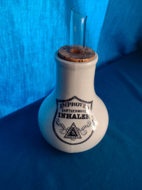Antique Savars Improved Earthenware Inhaler