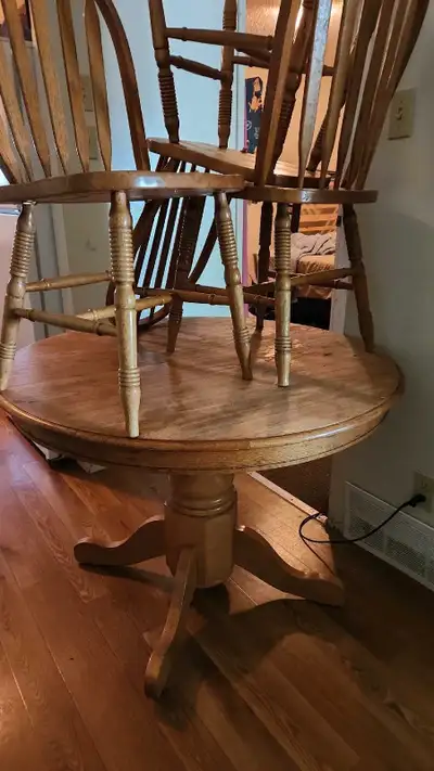 Wooden Table & Chairs 