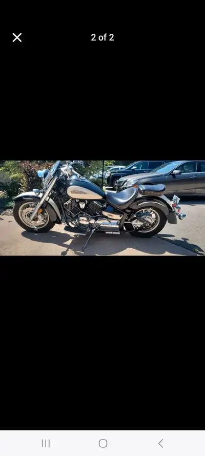 2008 yamaha vstar pristine condition always stored inside driven once a year only 3066 km on it. $85...