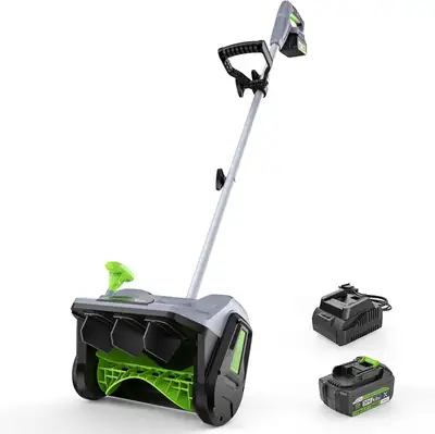 20V Battery-Powered Cordless Snow Shovel with Electric Blower –, View more