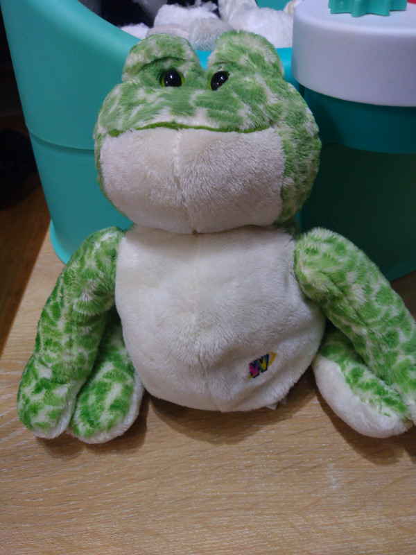 Webkinz Green Spotted Frog no code Used Good Condition in Toys & Games in Bridgewater