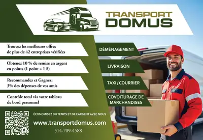 35$-55 $/h  Déménagement  Livraison  Transport, View more
