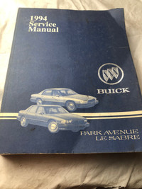 VINTAGE 1994 BUICK PARK AVENUE /LASABRE FACTORY MANUAL #M0893