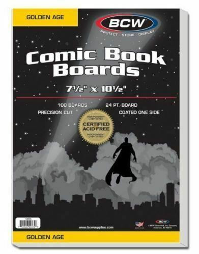 BCW COMIC … GOLDEN AGE … 100 BACKING BOARDS … 100/100 COMBO $42 in Arts & Collectibles in City of Halifax