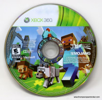 XBOX 360 MINECRAFT GAME (NO CASE)