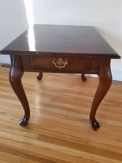 2 brown End Tables. Must go. First $40 takes both