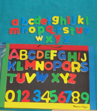 Melissa /Doug blackboard/whiteboard Upper/lower case /numbers