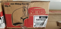 Fortress Lineset Ducting - 122mm 90deg Flat Elbow