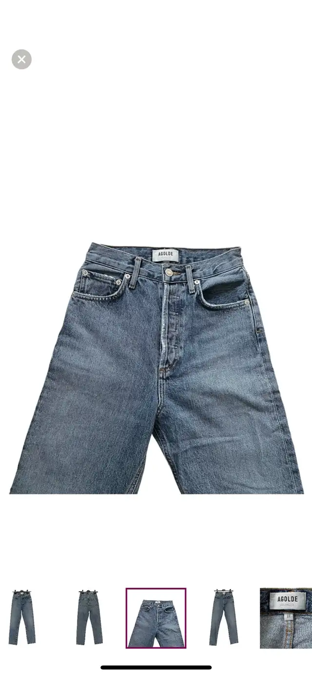 AGOLDE 90’s Pinch Waist Straight Leg Jeans Navigate Blue 22 in Women's - Bottoms in Brantford - Image 5