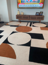 Wool carpet modern abstract