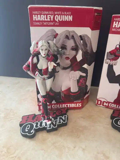 DC Collectibles Harley Quinn - Red, White, Black statues: ▪️Harley Quinn - Red, White, Black - Stanl...