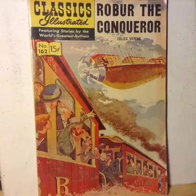 CLASSICS ILLUSTRATED #162 FAIR (O) HRN162 (ROBUR THE CONQUEROR), View more