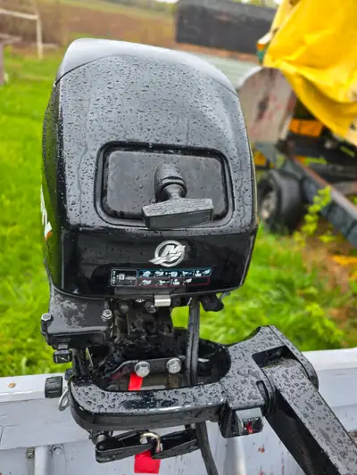 This motor is electric start / 4 stroke rruns great.New water pump impeller.I can be reached at 705-...