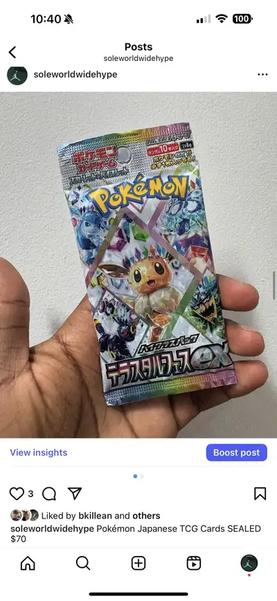 Pokémon Japanese TCG Cards SEALED $70, View more