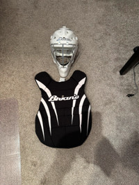 Street hockey mask and chest protector NEW