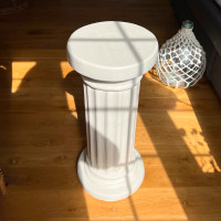 Vintage Plaster Doric Pillar Column Pedestal