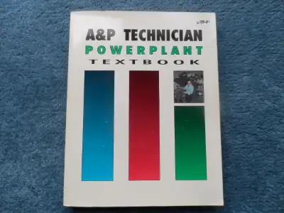 A and P Technician POWERPLANT Text book, for Aircraft Industry. Chapters:- Recipocrating Engines, Tu...