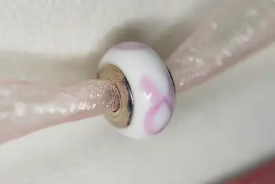 Pandora Pink Ribbon Murano Glass Charm, View more