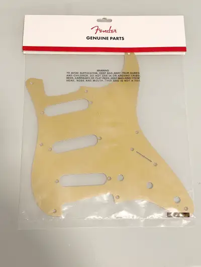 Genuine Fender Stratocaster Gold Anodized Pickguard, View more