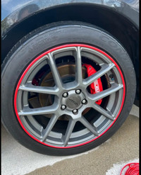 Red Rims protection for wheels