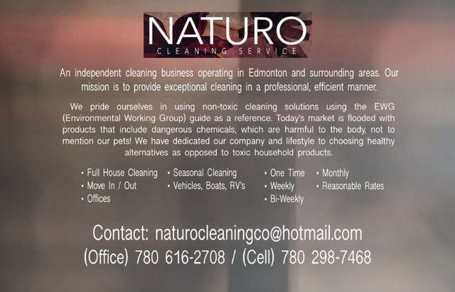 "Non-Toxic Cleaning Solutions" Independent Cleaning Business in Cleaners & Cleaning in Edmonton
