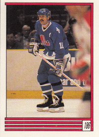 1989-90 OPC STICKER # 186 MICHEL GOULET