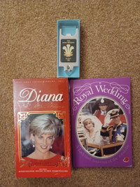 Princess Diana Bottle Opener Book and VHS Lot