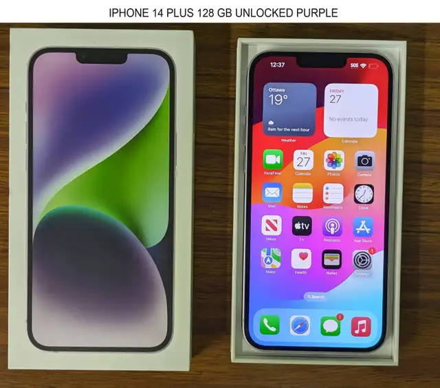 iPhone 14 plus i phone 14 plus 128GB smartphone unlock cellphone in Cell Phones in City of Toronto - Image 2