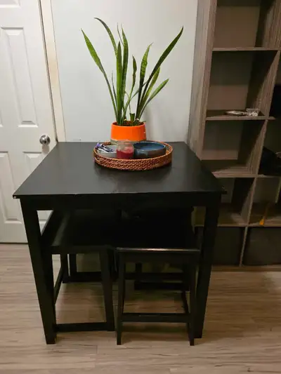 Table and stools, View more