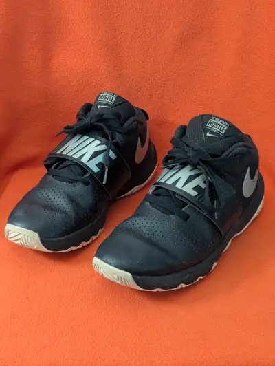 Youth size 7 black laced sneakers, View more