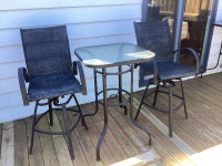 High top table and 2 chairs. $160