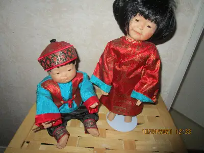 "Ming" & "Mei Mei" 1995 Yolanda Bello "World of Love Collection" . New. Removed from box for picture...