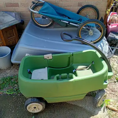 jogging stroller and double kids wagon, View more