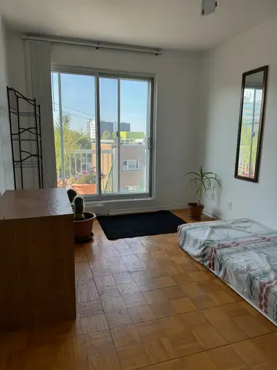 Chambre à louer pour étudiant masculin seulement dans condo près du métro Saint-Michel ligne bleue....