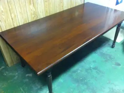 7' X 3.5' SOLID Mahogany Table & Oak Chairs Kitchen Dining Set, View more