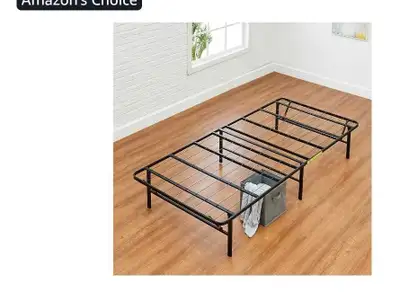 Basics Foldable Metal Platform Bed Frame, Tool-Free Easy Assembl, View more