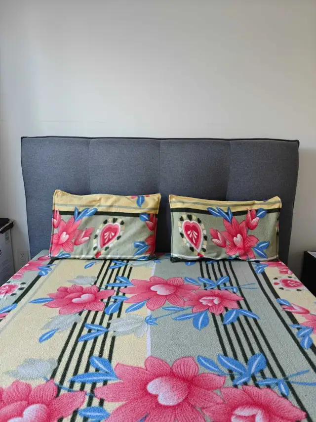 Queen Bed with Headboard – Like New in Beds & Mattresses in Delta/Surrey/Langley - Image 2