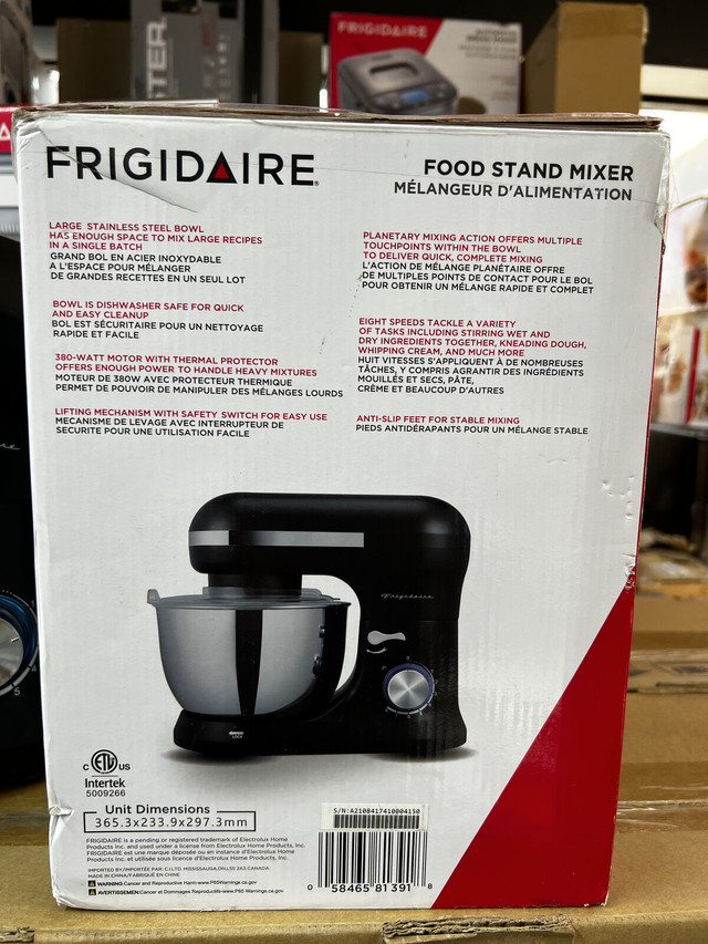 FRIGIDAIRE FOOD STAND MIXERS FOR SALE!! in Kitchen & Dining Wares in City of Toronto - Image 3