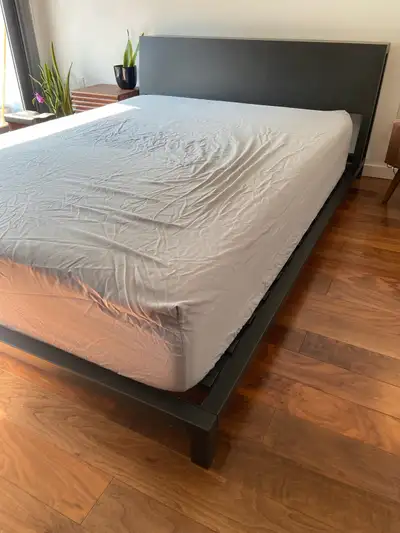 CB2 Sale Queen Size Alpine Gunmetal bed frame 64” W x 93.5” D x 32” H Excellent condition — no defec...