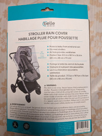 Belle Stroller Rain Cover $10