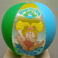 Vintage 1984 Cabbage Patch Kids Inflatable Ball for Beach / Pool