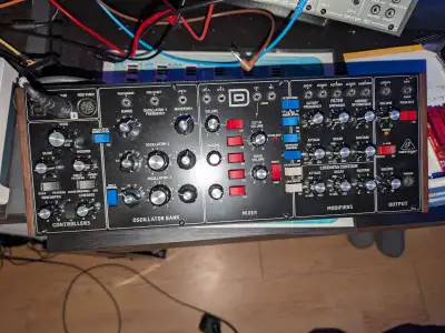 Selling my Behringer Model D, comes with original box, power supply and 2 patch cords. price is firm...