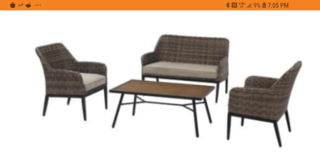 Outdoor Patio Wicker Conversation Set in Patio & Garden Furniture in Oakville / Halton Region