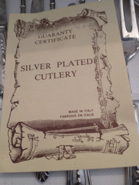 64 pieces Silver Plated Cutlery Set - New Photo Added